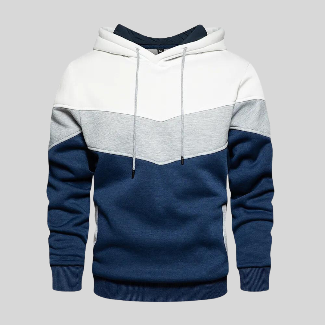 Alvar™ | Patchwork Stickad Hoodie