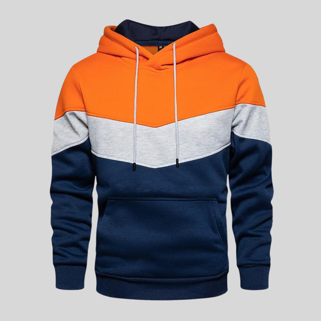 Alvar™ | Patchwork Stickad Hoodie