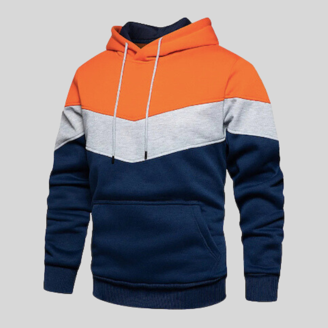 Alvar™ | Patchwork Stickad Hoodie