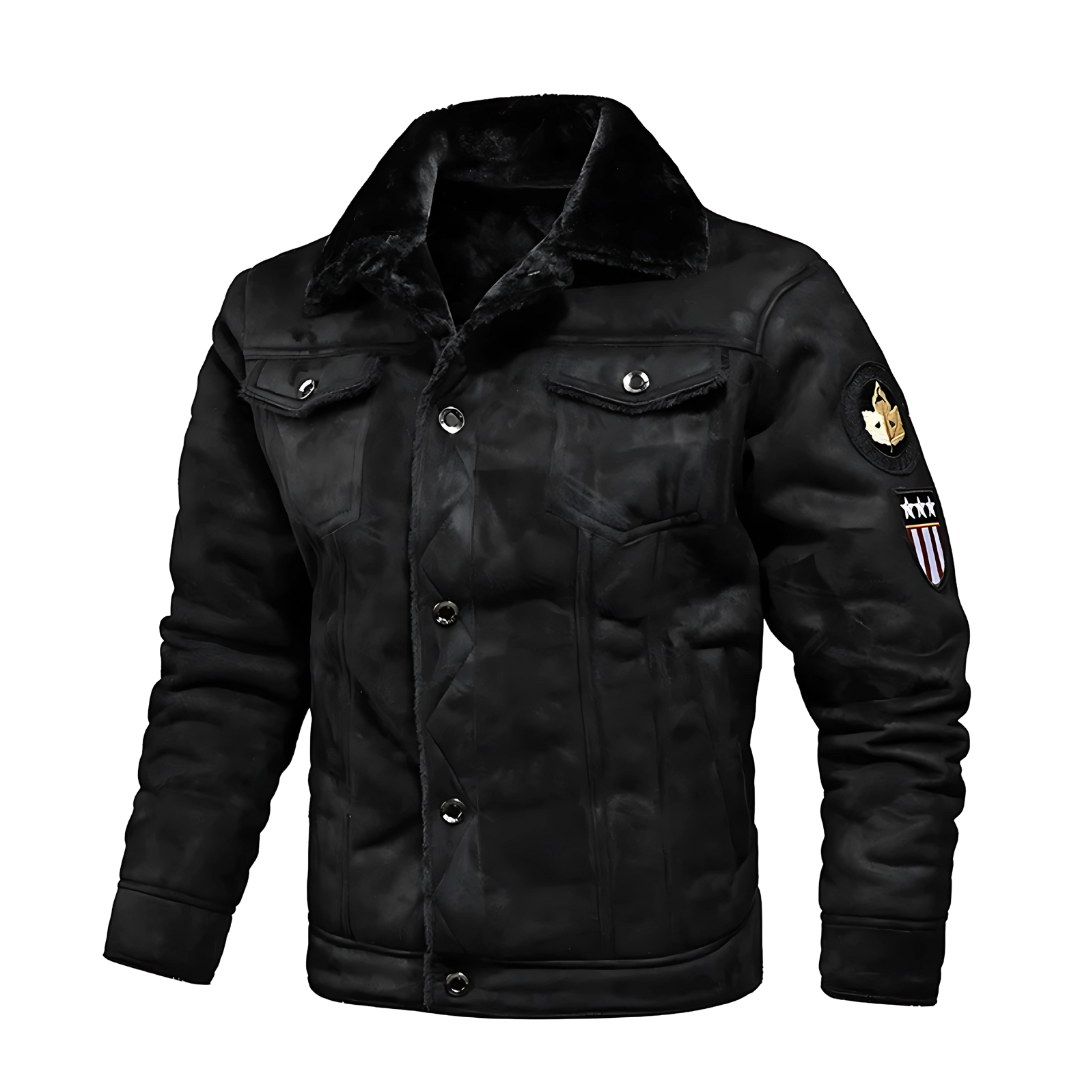 Axel™ | Varm läderjacka