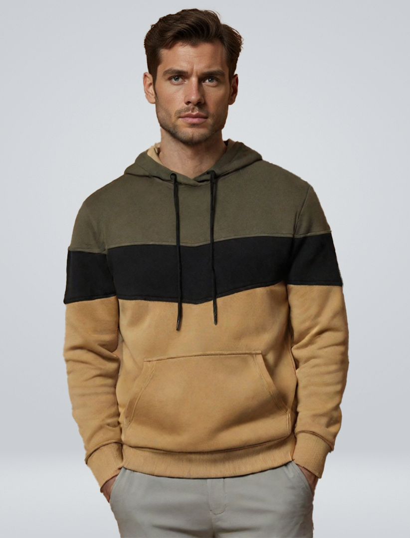 Alvar™ | Patchwork Stickad Hoodie