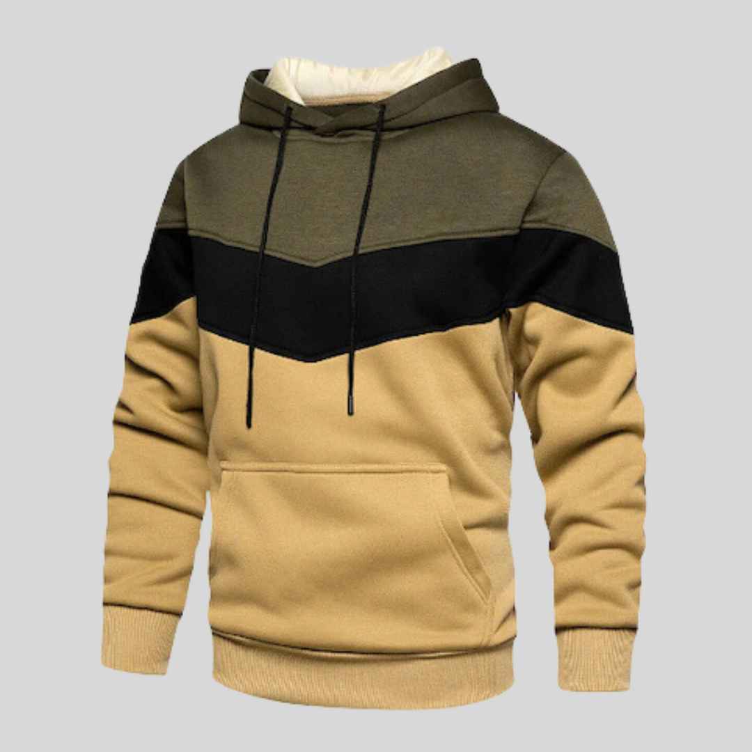 Alvar™ | Patchwork Stickad Hoodie