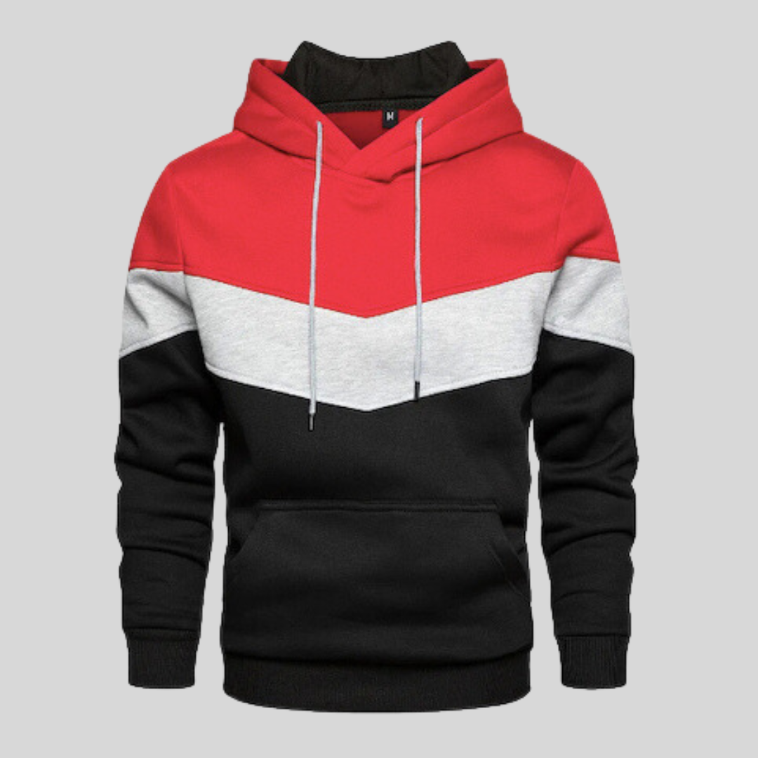 Alvar™ | Patchwork Stickad Hoodie