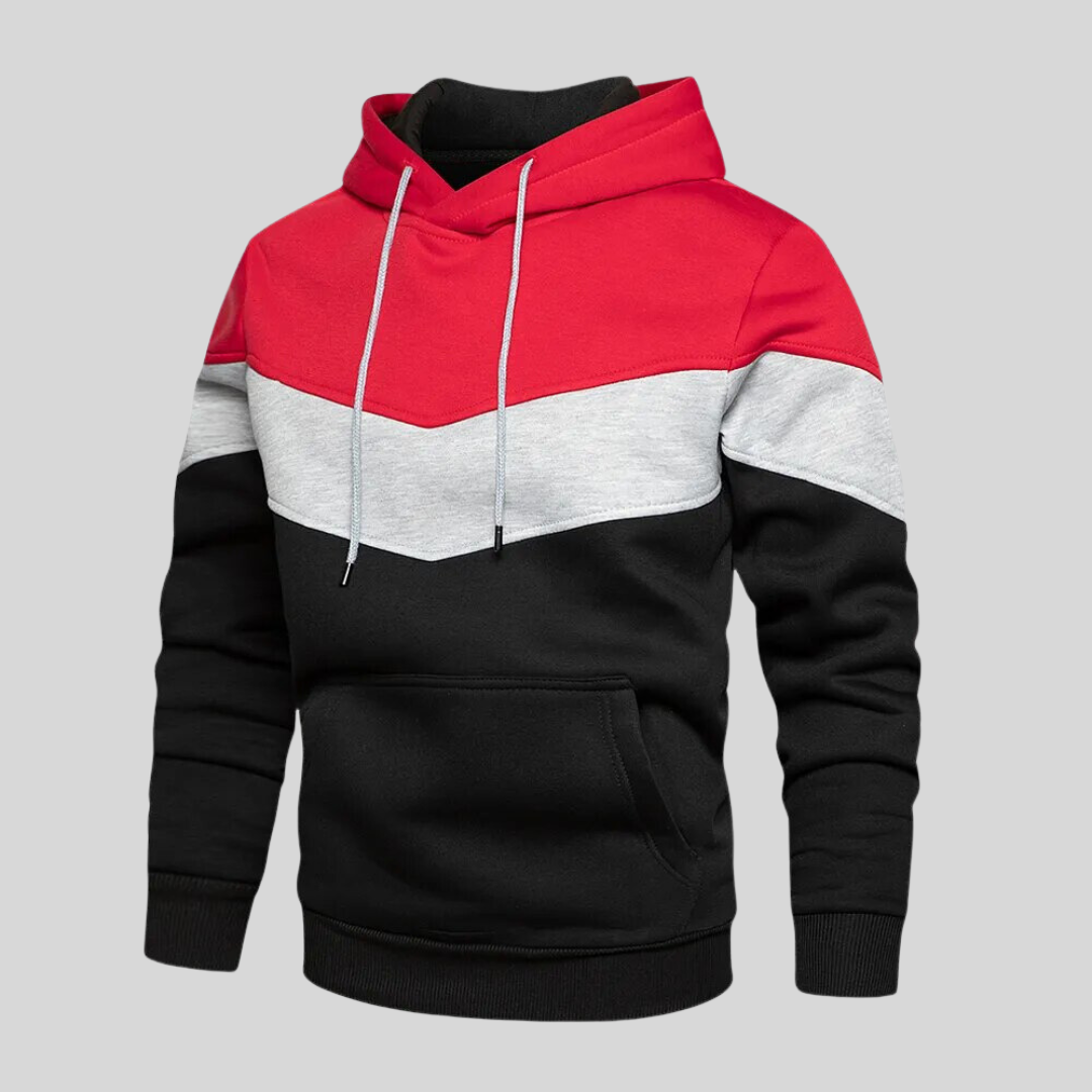 Alvar™ | Patchwork Stickad Hoodie