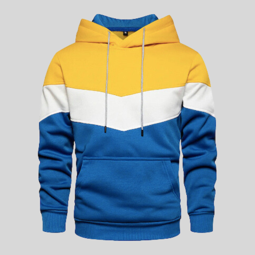 Alvar™ | Patchwork Stickad Hoodie