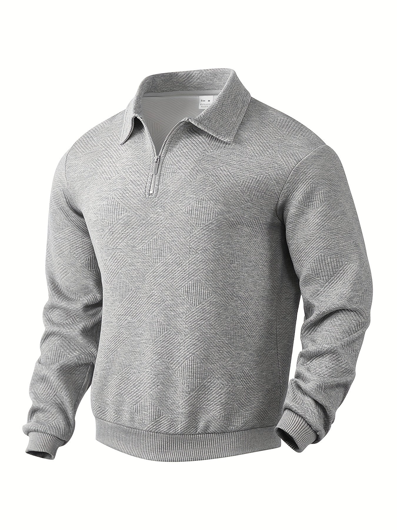 Oskar™ | Vintage Zip-Up Pullover med geometrisk design