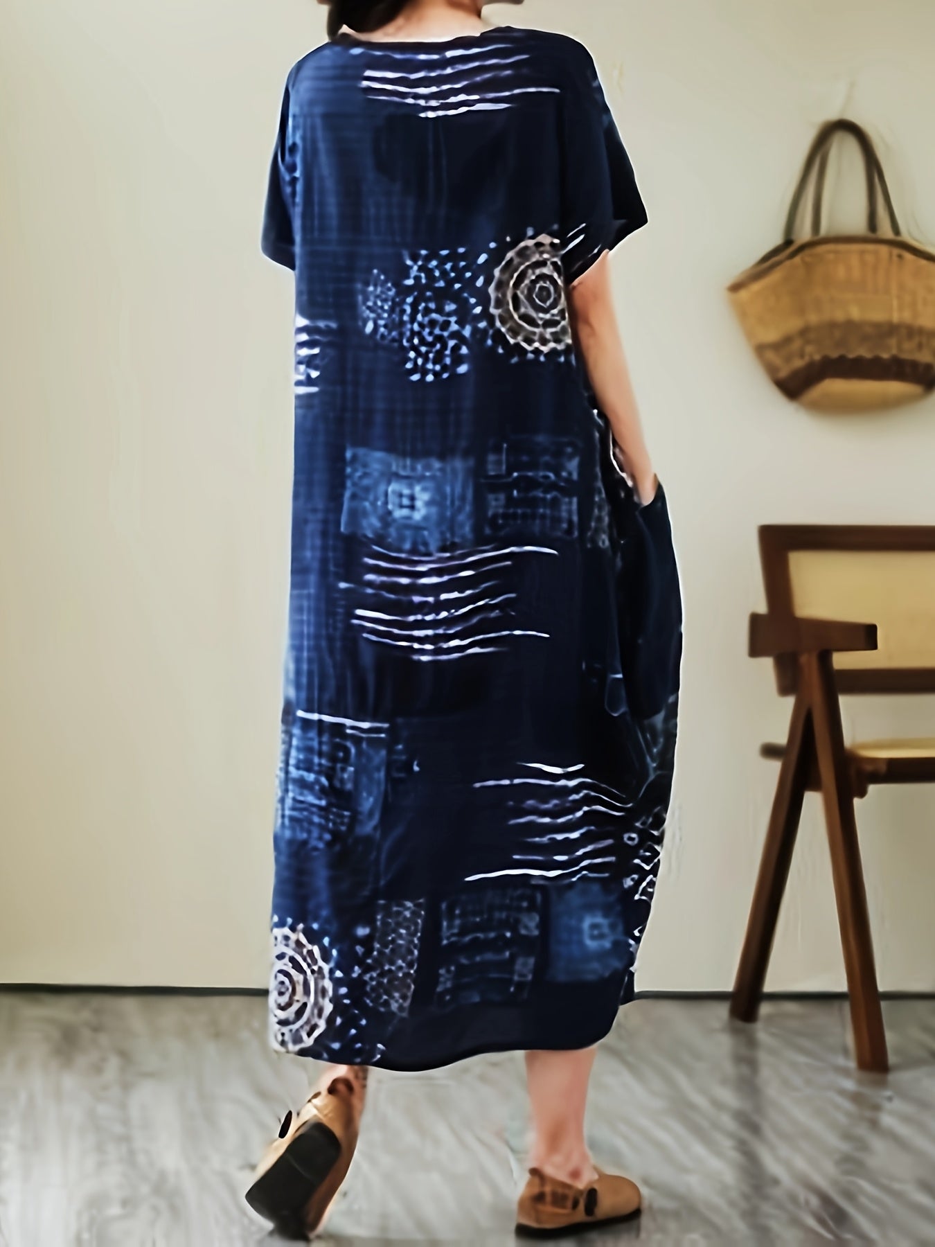 Stina™ | Stilren linnetunika med fickor