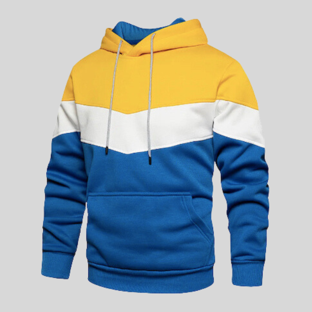 Alvar™ | Patchwork Stickad Hoodie