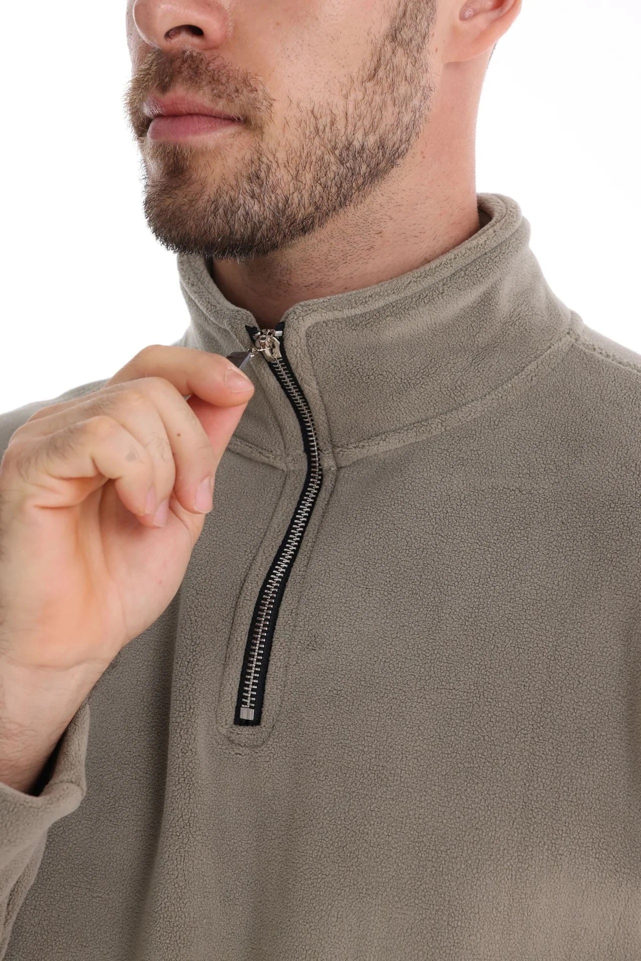 Emil™ | Fleece-Tröja med Kvartsdragkedja