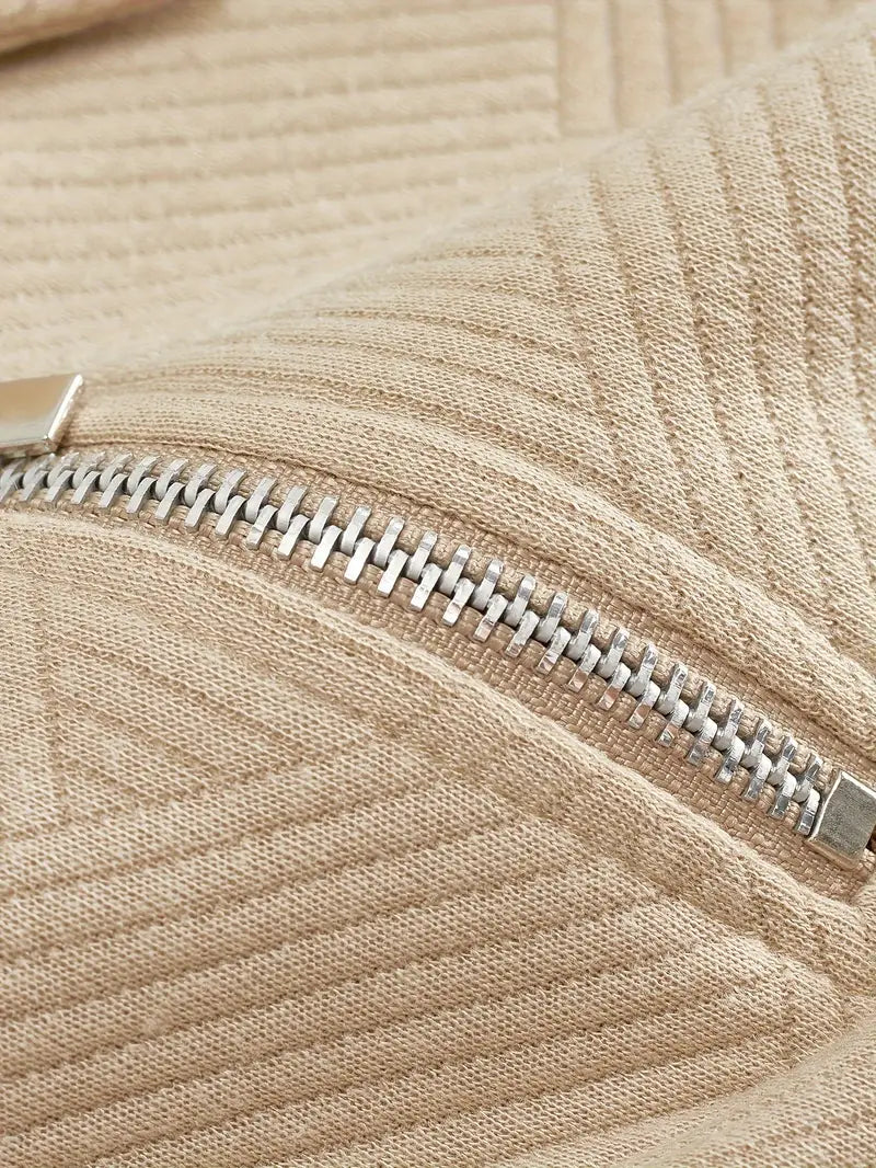 Oskar™ | Vintage Zip-Up Pullover med geometrisk design