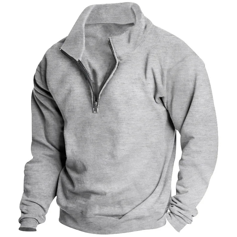 Einar™ | Fleece tröja med ståkrage och halv dragkedja