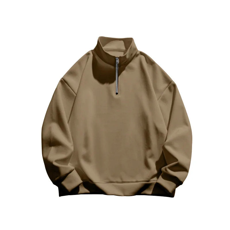 Einar™ | Fleece tröja med ståkrage och halv dragkedja
