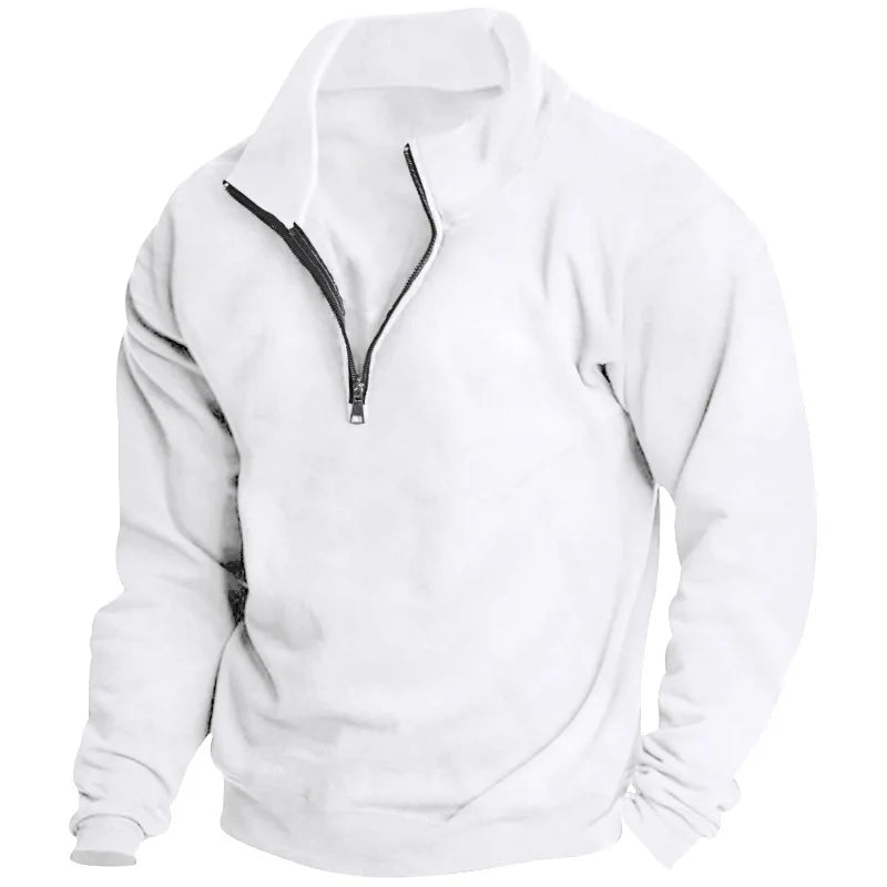 Einar™ | Fleece tröja med ståkrage och halv dragkedja