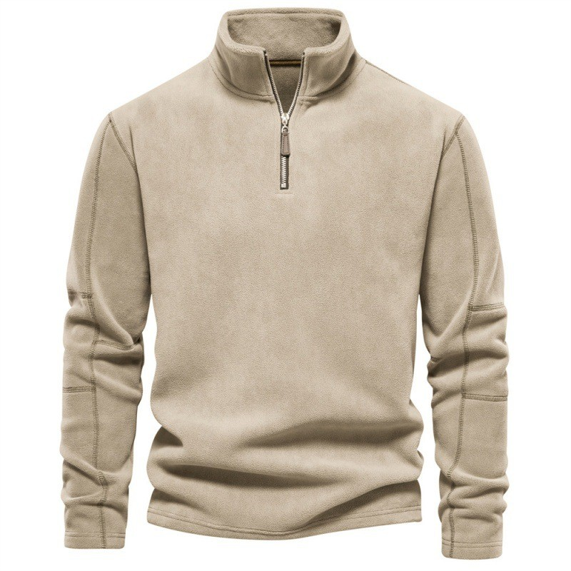 Emil™ | Fleece-Tröja med Kvartsdragkedja