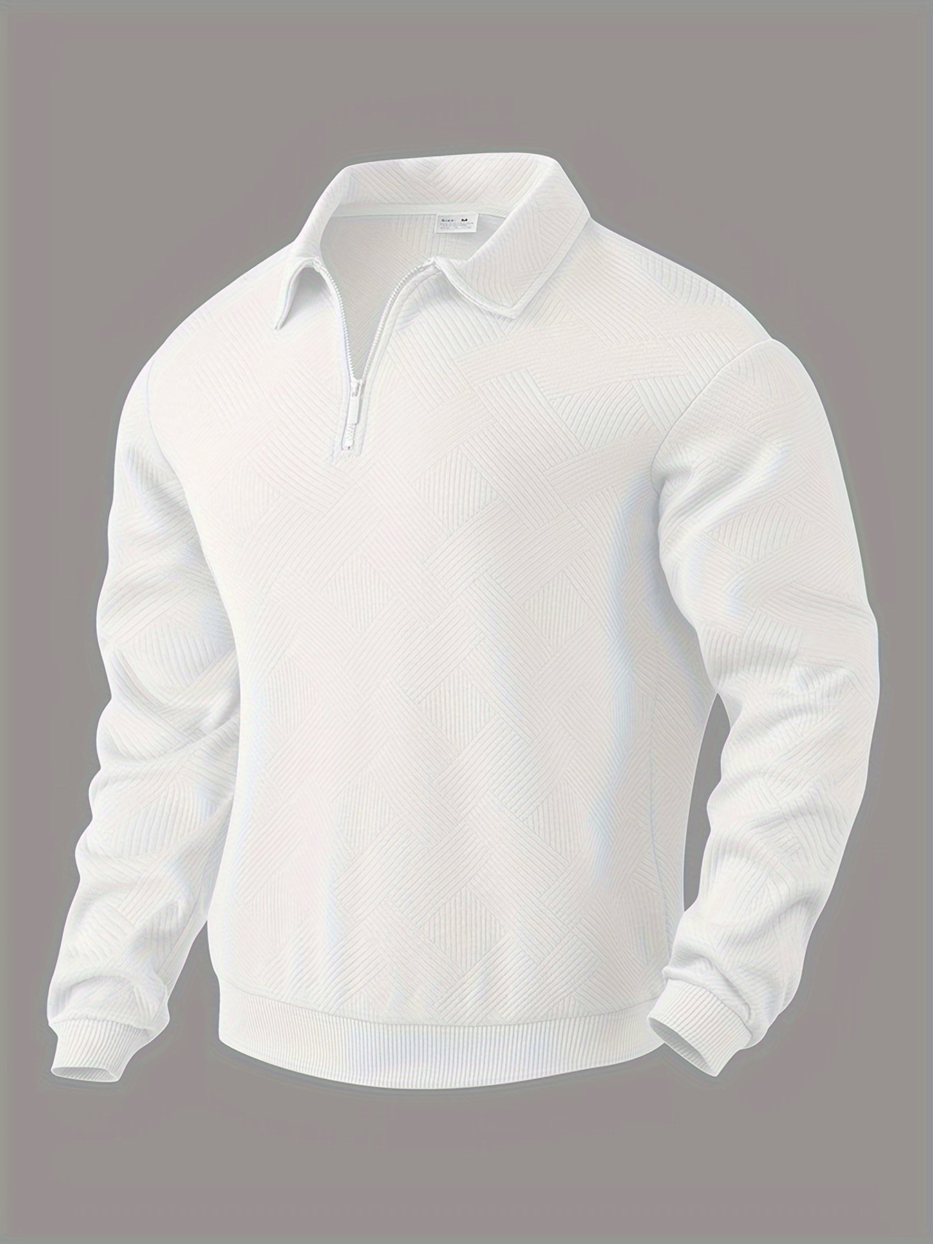 Oskar™ | Vintage Zip-Up Pullover med geometrisk design