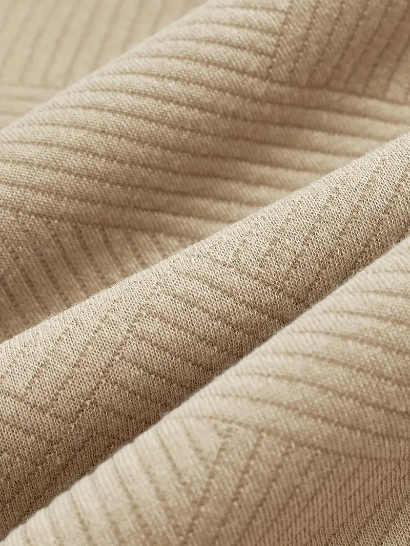 Oskar™ | Vintage Zip-Up Pullover med geometrisk design