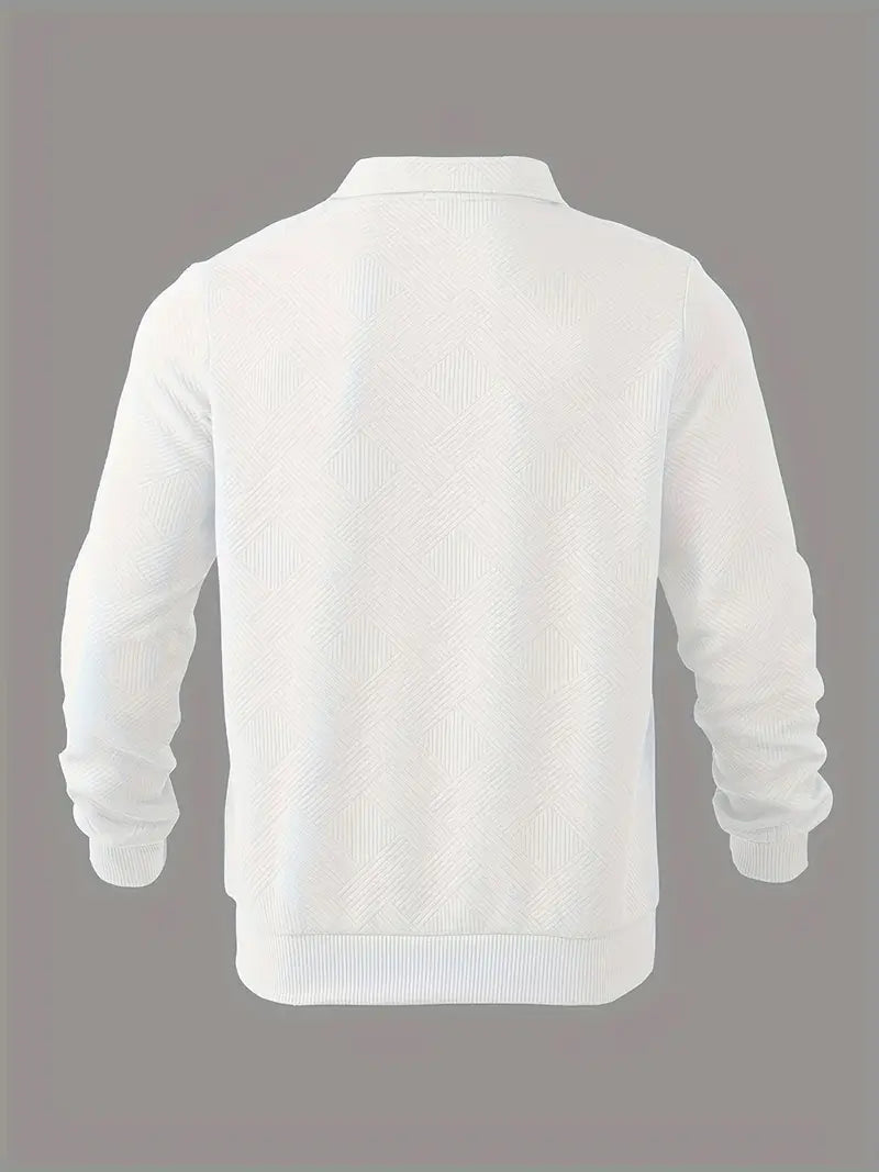Oskar™ | Vintage Zip-Up Pullover med geometrisk design