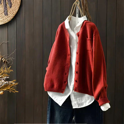 Matilda™ | Klassisk Stickad Cardigan