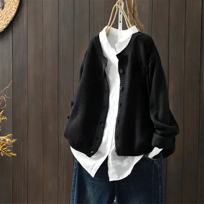 Matilda™ | Klassisk Stickad Cardigan