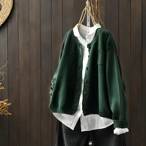 Matilda™ | Klassisk Stickad Cardigan