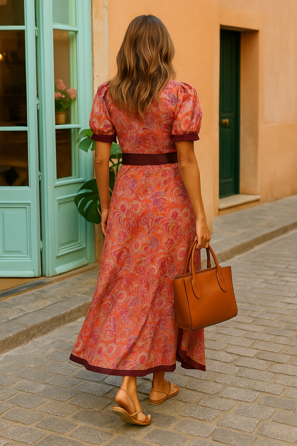 Aurora – Vestido Largo Rosa Elegante