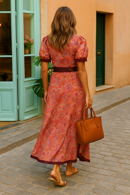 Aurora – Vestido Largo Rosa Elegante