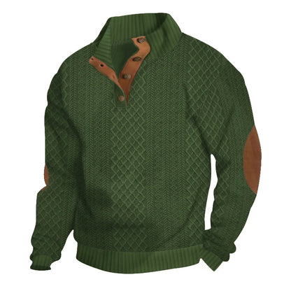 Gustav™ | Jacquardstickad tröja med knappar