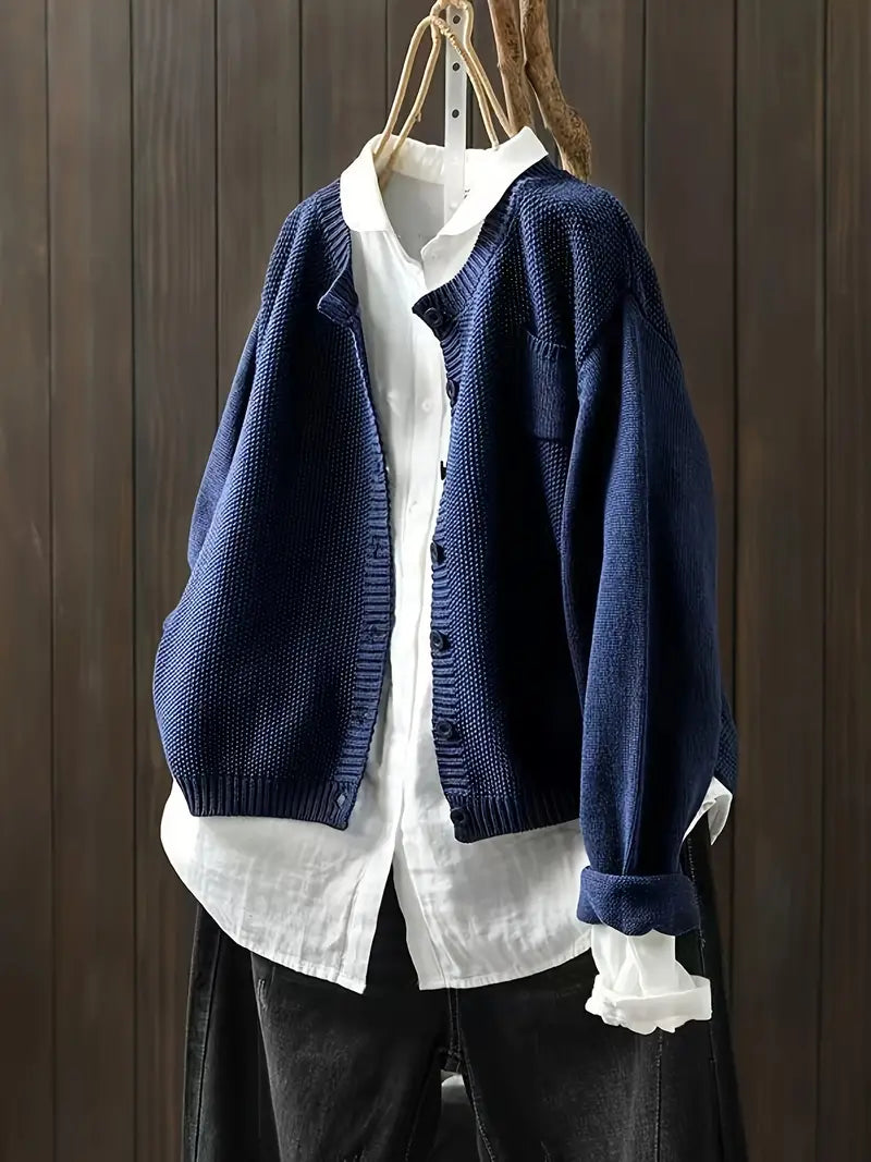 Matilda™ | Klassisk Stickad Cardigan