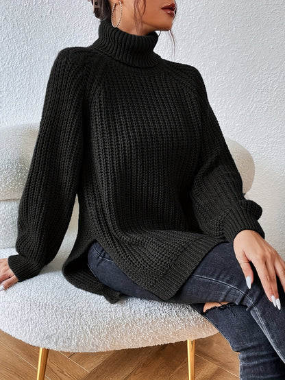 Ragna™ | Stilren Polotröja med Slits